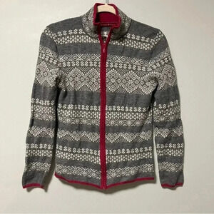 Krimson Klover 100% wool full zip sweater
